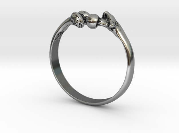 Mead Femur Ring in Antique Silver