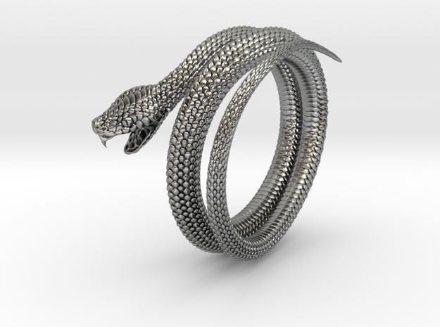 SNAKE RING in Antique Silver