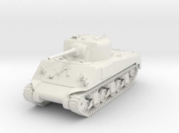1/48 Scale M4A4 Sherman Tank High Detail in White Natural Versatile Plastic