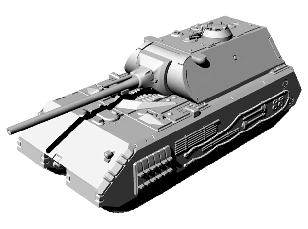 1/144 WWII German Maus Battle Ready Version  in Tan Fine Detail Plastic