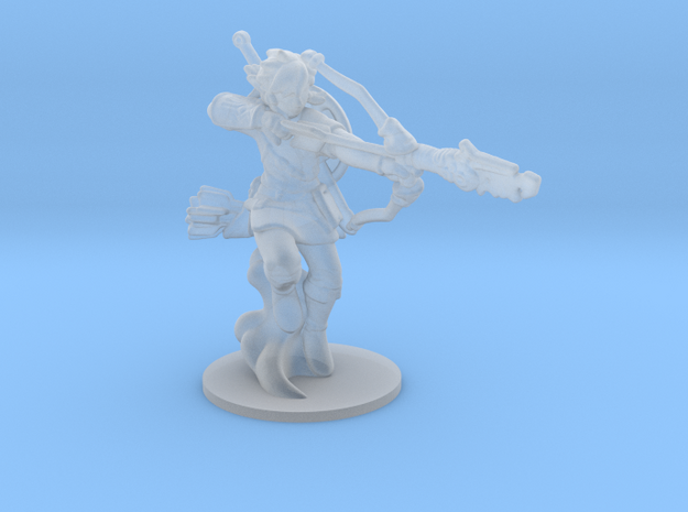 Link Breath of Wild Archer miniature model fantasy in Tan Fine Detail Plastic