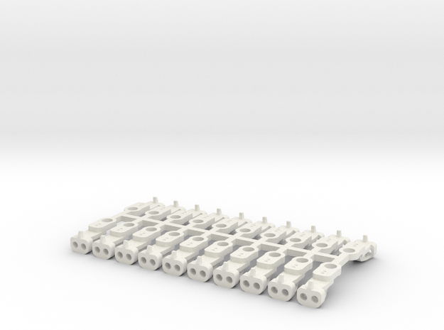 Magno-Electro Couplings for Tillig (Medium) x20 in White Natural Versatile Plastic