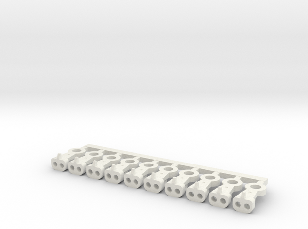 Magno-Electro Couplings for Liliput (Small) x10 in White Natural Versatile Plastic
