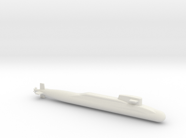 1/700 Scale Xia class Type 092 Chinese Submarine in White Natural Versatile Plastic