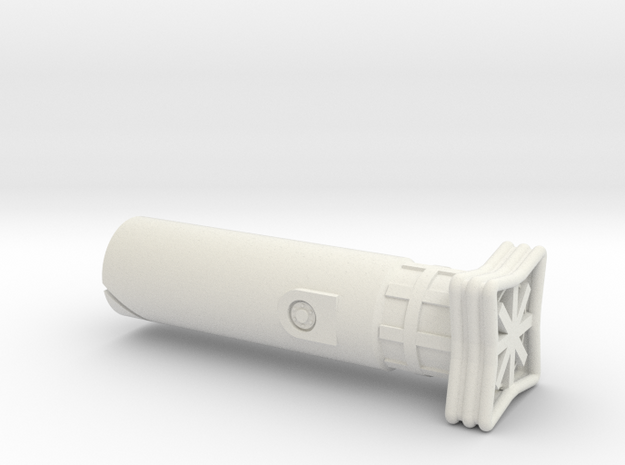 1/32 Scale Mine Mk 52 Tube Fines in White Natural Versatile Plastic