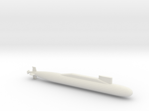 1/1250 Scale Jin-class Type 094 Chinese Submarine in White Natural Versatile Plastic