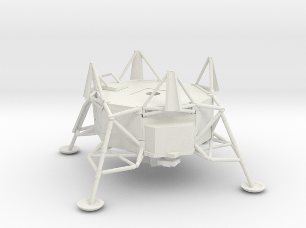 053A Lunar Module Descent Stage 1/144 in White Natural Versatile Plastic