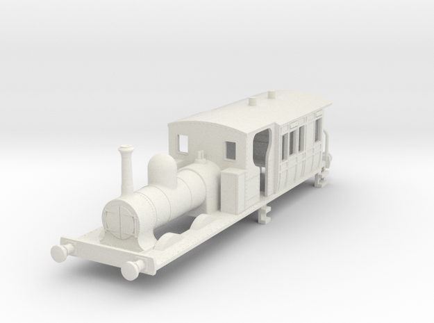 b-100-gswr-cl90-0-6-4-loco-carriage in White Natural Versatile Plastic