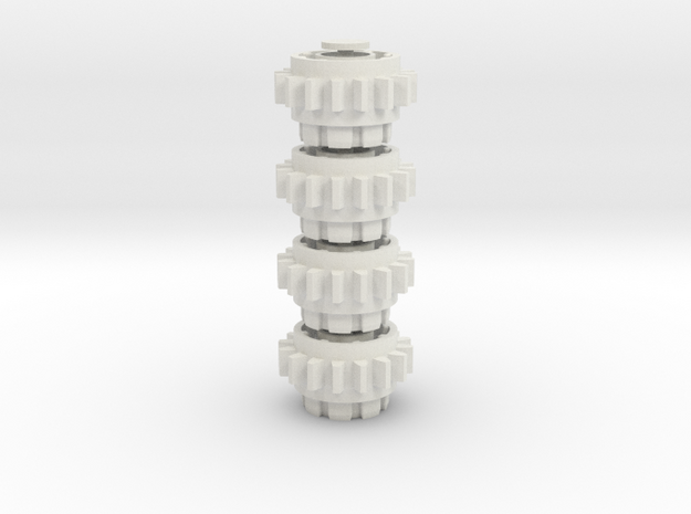 16z Adaptor gear 4 piece set in White Natural Versatile Plastic