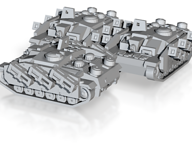 Krieg Rocket Artillery Tank x 3 in Tan Fine Detail Plastic