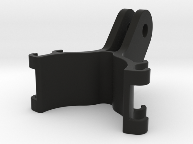 30mm tube action cam to GoPro-style mount in Black Natural Versatile Plastic