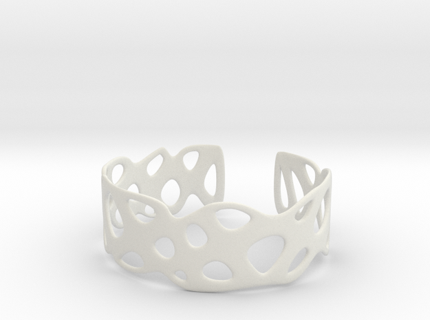 Cellular Bracelet Size L in White Natural Versatile Plastic