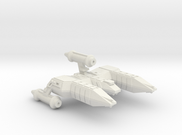 3788 Scale Lyran Refitted Alleycat War Destroyer in White Natural Versatile Plastic