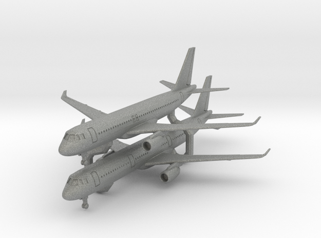 A320 & A321 in Gray PA12: 1:700