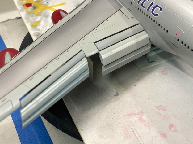 1/144 Boeing 747 Trailing Edge Flaps in Tan Fine Detail Plastic