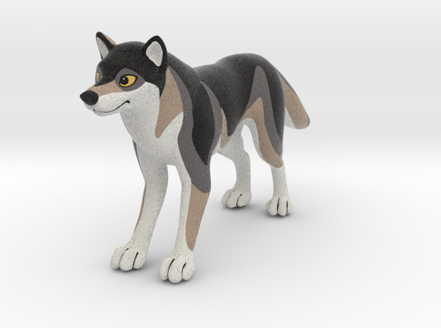 PlushLife Wolf 2021 in Natural Full Color Sandstone