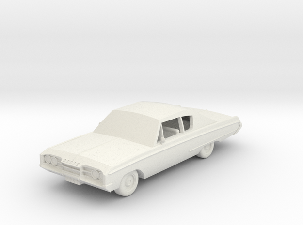Dodge Monaco 500 - 1967 - 1:72 in White Natural Versatile Plastic