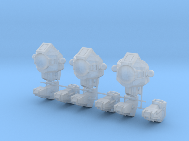 Sloped Armor Torso Assembly x3 in Smooth Fine Detail Plastic