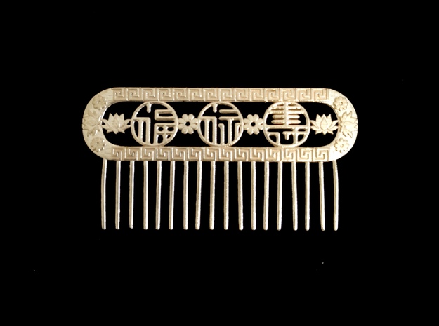 Comb in Natural Brass