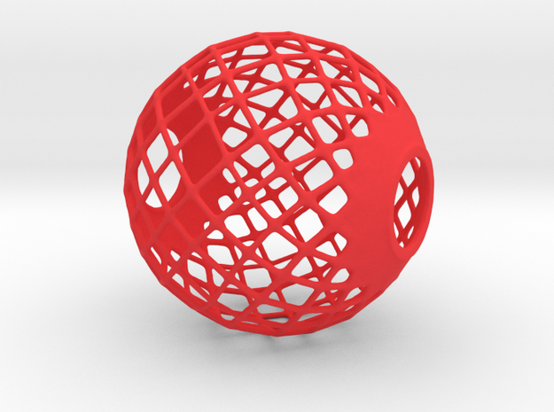 Michell sphere by Topology Optimization in Red Processed Versatile Plastic