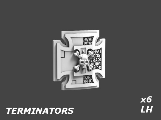 21002 Deathvigil Shields - Terminator x6 in Tan Fine Detail Plastic