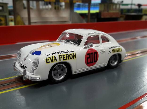 Chassis for Ninco Porsche 356 Coupe/Speedster in White Natural Versatile Plastic