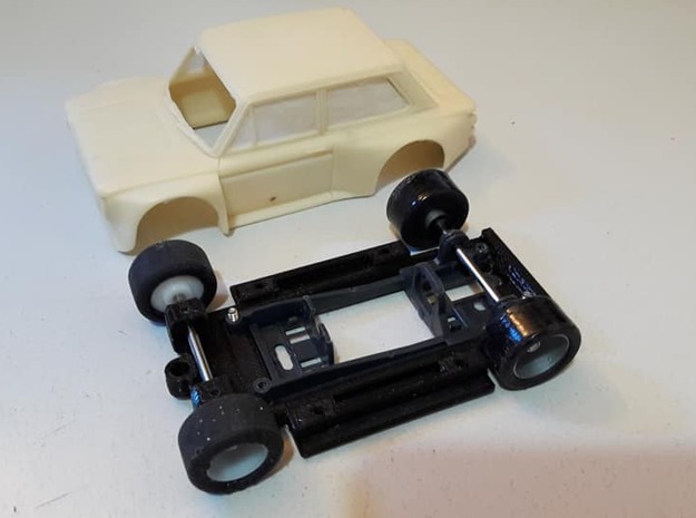 Chassis for George Turner Hilman Imp (with arches) in White Natural Versatile Plastic