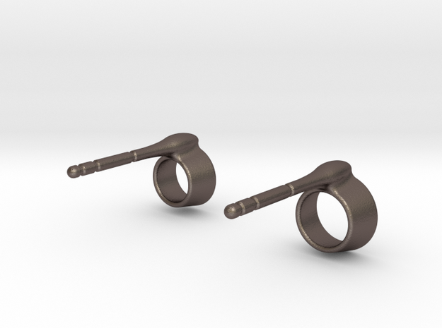 Model: Ring Chopsticks in Polished Bronzed-Silver Steel: 5 / 49