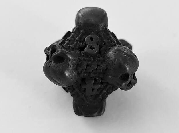 Necromancer's D8 in Polished and Bronzed Black Steel