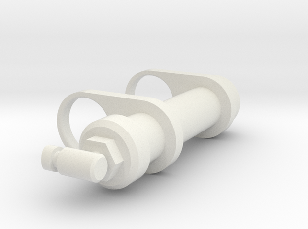 Small Shock Reservoir in White Natural Versatile Plastic