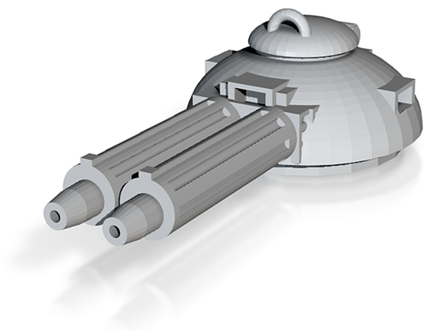 Design 1 double MG turret in Tan Fine Detail Plastic