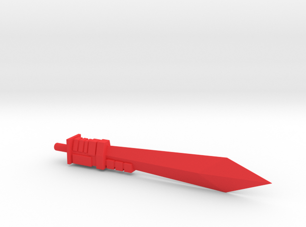 SS86 Grimlock Sword in Red Processed Versatile Plastic