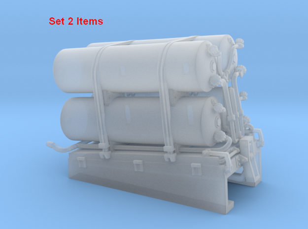 1/240 USN Smoke Screen Generator Set x2 in Tan Fine Detail Plastic