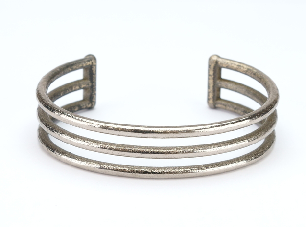 Minimalistic Bracelet in Polished Nickel Steel