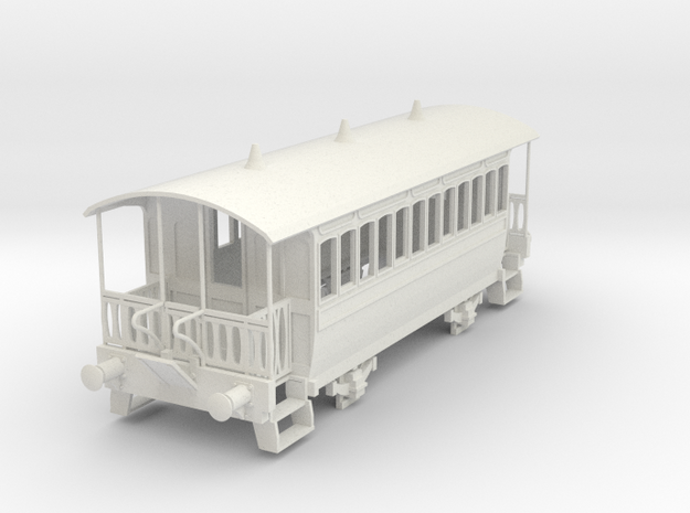 m-48-wisbech-tram-coach-1 in White Natural Versatile Plastic