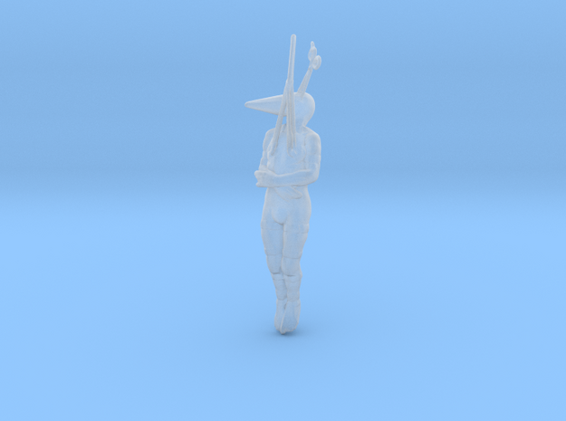 Hanging Body miniature model fantasy games rpg dnd in Tan Fine Detail Plastic