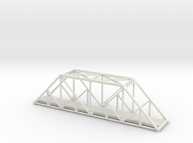 West Pulga Bridge N scale in White Natural Versatile Plastic