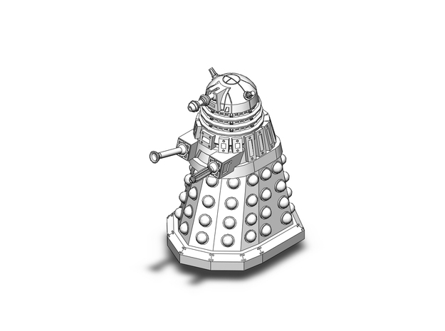 1/64 Dalek Doctor Who in Tan Fine Detail Plastic