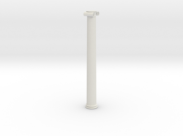 Ionic Column in White Natural Versatile Plastic: Extra Small