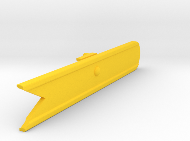 Signal Semaphore Blade (Fish Tail) 1:19 scale in Yellow Processed Versatile Plastic