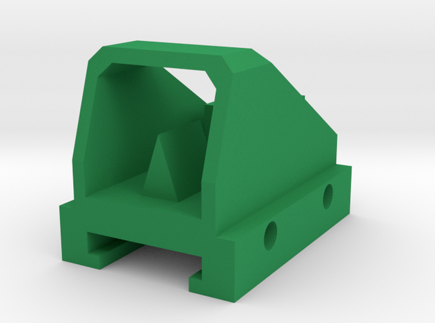 Mini Dot Sight for Nerf Rail in Green Processed Versatile Plastic