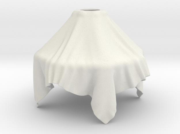 Cloth Lamp in White Natural Versatile Plastic
