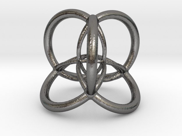 4d Hypersphere Bead - Multidimensional Scientific  in Polished Nickel Steel