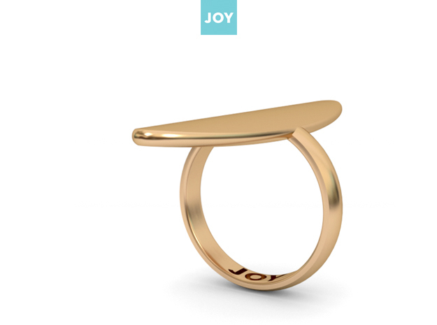 ELIPTIC RING in Polished Bronze: 5 / 49