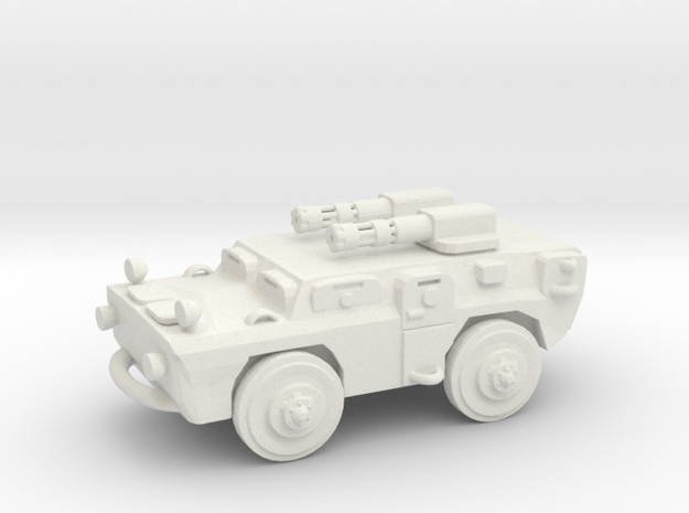 Armour Car in White Natural Versatile Plastic