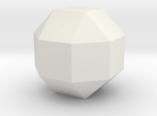 lawal 27 mm rhombicuboctahedron basics 1 in White Natural Versatile Plastic