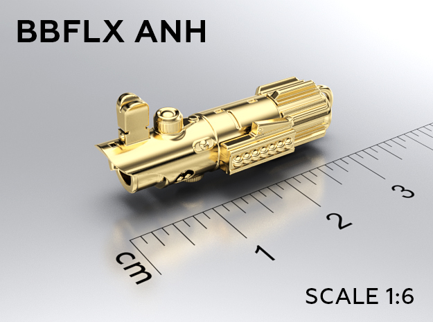 BBFLX ANH keychain in Natural Brass: Medium