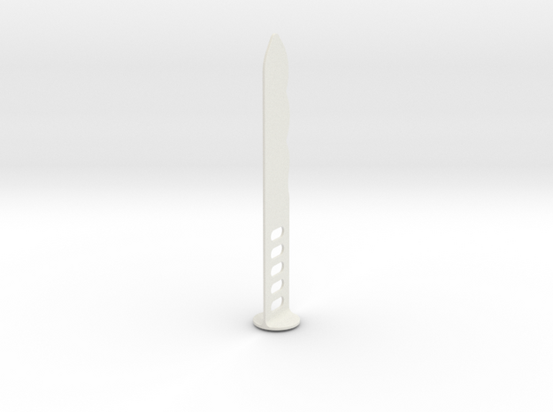 Survival Tool Alternate Version in White Natural Versatile Plastic