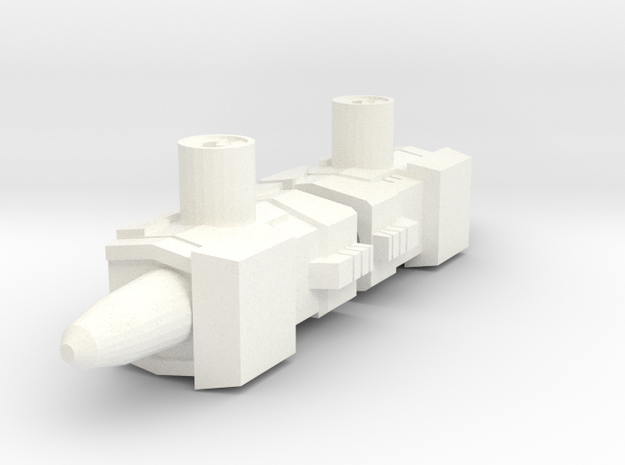 ER: Wheeljack shoulder cannon(a pair) in White Processed Versatile Plastic