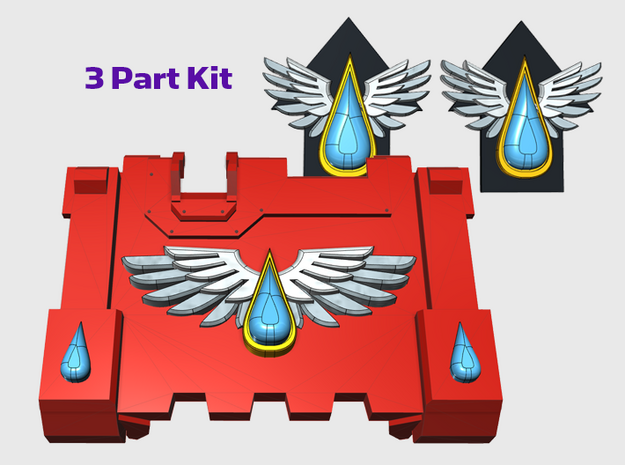 Angel Tears : Impulsor Branding Kit 1 in Tan Fine Detail Plastic